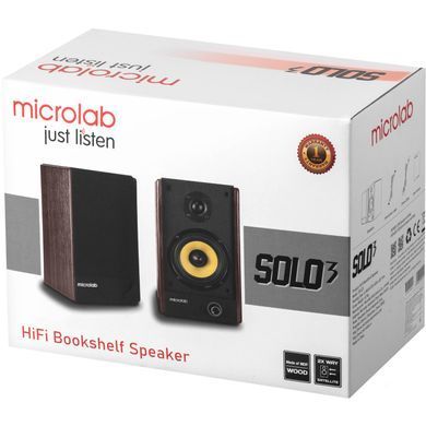 Акустична система 2.0 Microlab SOLO 3, 40Вт, темно-коричнева (SOLO3_V2) [404782]