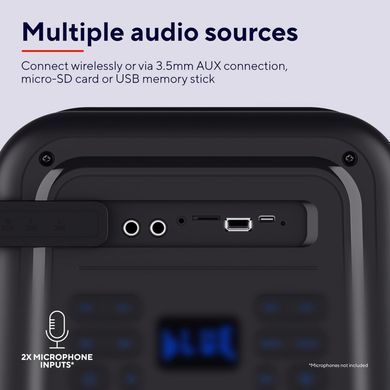 Портативна акустична система Trust Azura 50Вт, 1.0, ВТ 5.2, TWS, MP3, IPX4, RGB, Чорний (25280_TRUST) [113296]