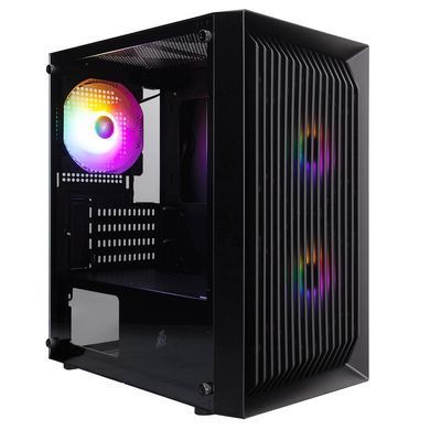 Корпус 1stPlayer Black без БЖ (BS-2-BK-3F1) [608764]