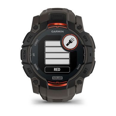 Смарт-годинник Garmin Instinct 3 50mm Solar Black with Charcoal Silicone Band (010-02935-40) [604567]