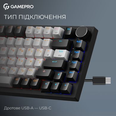Клавіатура GamePro Asgard Valhalla Max USB Black (MK160B Max) [615511]