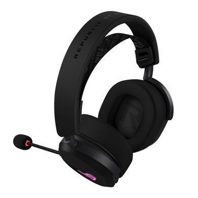 Гарнітура ігрова ASUS ROG Pelta, USB-A/BT/WL, RGB, 1.8м, чорний (90YH0410-BHUA00) [107467]