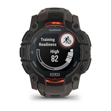 Смарт-годинник Garmin Instinct 3 50mm Solar Black with Charcoal Silicone Band (010-02935-40) [604567]
