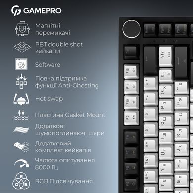 Клавіатура GamePro Asgard Valhalla Max USB Black (MK160B Max) [615511]