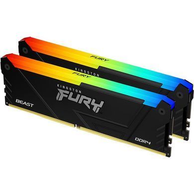 Модуль пам`яті DDR4 2x16GB/3200 Kingston Fury Beast RGB (KF432C16BB12AK2/32WP) [614174]