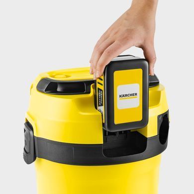 Пилосос професійний акумуляторний Karcher WD 3-18 18В контейнер 17л без АКБ та ЗП (1.628-550.0) [105655]