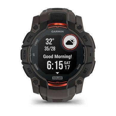 Смарт-годинник Garmin Instinct 3 50mm Solar Black with Charcoal Silicone Band (010-02935-40) [604567]