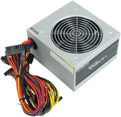 Блок живлення CHIEFTEC iArena (500W), >85%, 120мм, 1xMB 24pin(20+4), 1xCPU 8pin(4+4), 2xMolex, 3xSATA, 1xPCIe 8pin(6+2), Bulk (GPA-500S8) [111104]