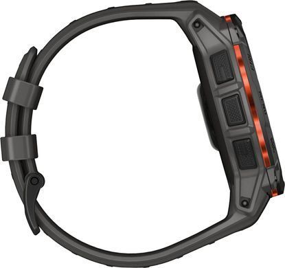 Смарт-годинник Garmin Instinct 3 50mm Solar Black with Charcoal Silicone Band (010-02935-40) [604567]