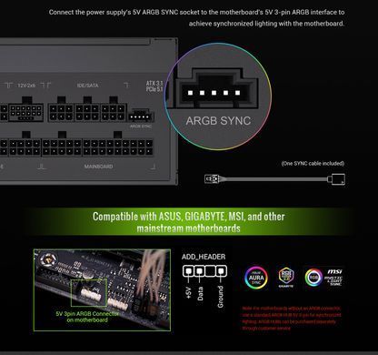 Блок живлення GAMEMAX (RGB PRO 850G) [304297]