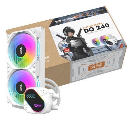 Система охолодження для комп&rsquo;ютерного процесора DARK FLASH DO240 білий (DO240 WHITE) [503247]