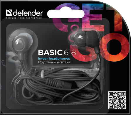 Навушники Defender 1 Basic-618 Black (63618) [201166]