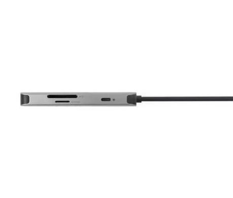 Хаб Acer 7in1 USB-С > 3xUSB-A3.2/HDMI/USB-C/PD/SD, 0.15м, сірий (HP.DSCAB.018) [112432]