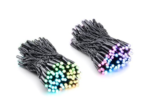 Twinkly Pro Smart LED Гірлянда Twinkly Pro Strings RGBW 250, одинарна лінія, AWG22, IP65, чорний (TWP-S-CA-1X250SPP-B)