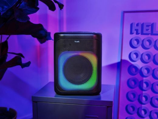 Портативна акустична система Trust Azura 50Вт, 1.0, ВТ 5.2, TWS, MP3, IPX4, RGB, Чорний (25280_TRUST) [113296]