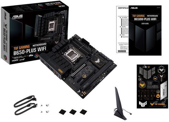 Материнcька плата ASUS TUF GAMING B650-PLUS WIFI sAM5 B650 4xDDR5 M.2 USB HDMI DP Wi-Fi BT ATX (90MB1BZ0-M0EAY0) [109094]