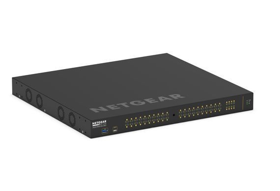 Комутатор NETGEAR M4250-40G8XF-PoE+ (GSM4248PX), 40x1GE PoE+(960Вт), 8xSFP+, AV Line керований L2 (GSM4248PX-100EUS) [15187]