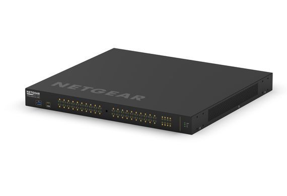 Комутатор NETGEAR M4250-40G8XF-PoE+ (GSM4248PX), 40x1GE PoE+(960Вт), 8xSFP+, AV Line керований L2 (GSM4248PX-100EUS) [15187]