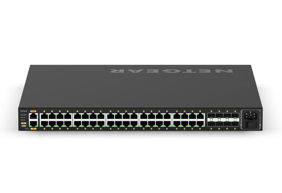 Комутатор NETGEAR M4250-40G8XF-PoE+ (GSM4248PX), 40x1GE PoE+(960Вт), 8xSFP+, AV Line керований L2 (GSM4248PX-100EUS) [15187]