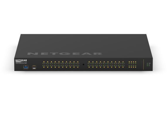Комутатор NETGEAR M4250-40G8XF-PoE+ (GSM4248PX), 40x1GE PoE+(960Вт), 8xSFP+, AV Line керований L2 (GSM4248PX-100EUS) [15187]