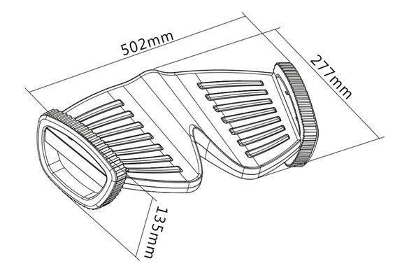 Підставка для ніг DIGITUS Active Ergonomic Footrest, чорна (DA-90412) [108778]