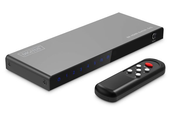 Відеокомутатор DIGITUS UHD HDMI (INx5 - OUTx1), 8K (DS-55334) [113220]
