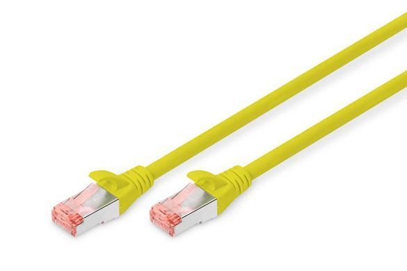 Патч-корд DIGITUS CAT 6 S-FTP, 5м, AWG 27/7, LSZH, жовтий (DK-1644-050/Y) [110325]