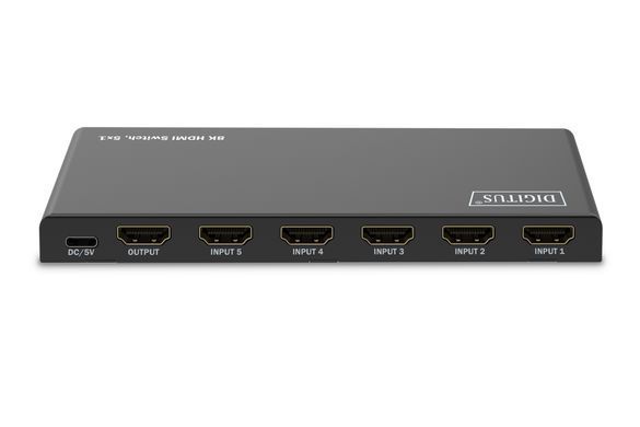 Відеокомутатор DIGITUS UHD HDMI (INx5 - OUTx1), 8K (DS-55334) [113220]