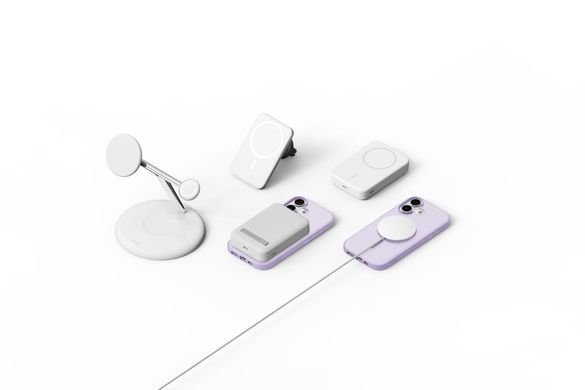 Чохол Belkin для iPhone 17, Magnetic Protective Grip, Lavender (MSA034HQLV) [111897]