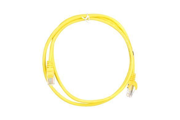 Патч-корд 2E САТ 5e, UTP, 1.20м, 26AWG, RJ45, 7/0.16, CCA, PVC, жовтий (2E-PC5ECA-120YLW) [109853]