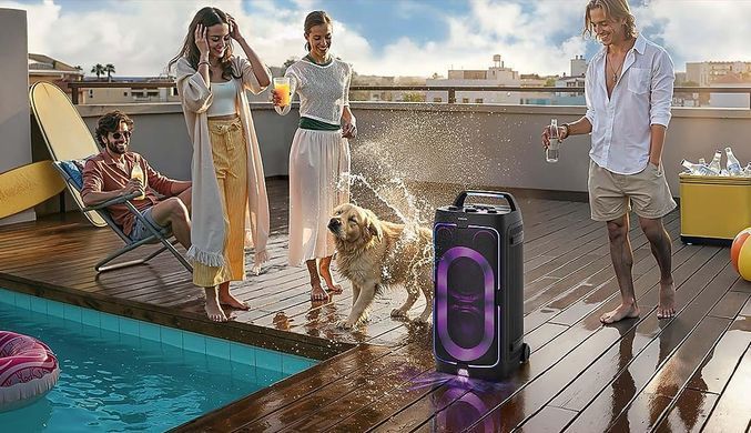 Акустична система Samsung MX-ST50F 240Вт, 2.0, BT, USB, 3.5 Mini Jack, IPX4, Party Lights+, SBC, AAC, чорний (MX-ST50F/UA) [113491]