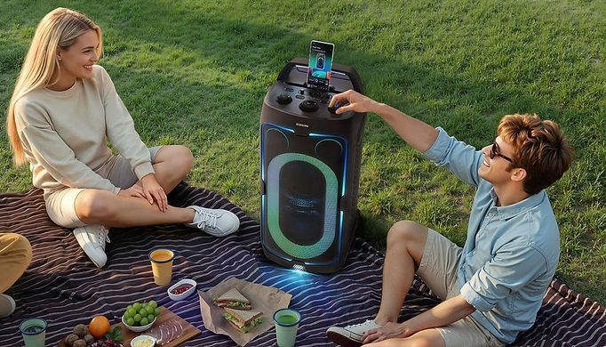 Акустична система Samsung MX-ST50F 240Вт, 2.0, BT, USB, 3.5 Mini Jack, IPX4, Party Lights+, SBC, AAC, чорний (MX-ST50F/UA) [113491]