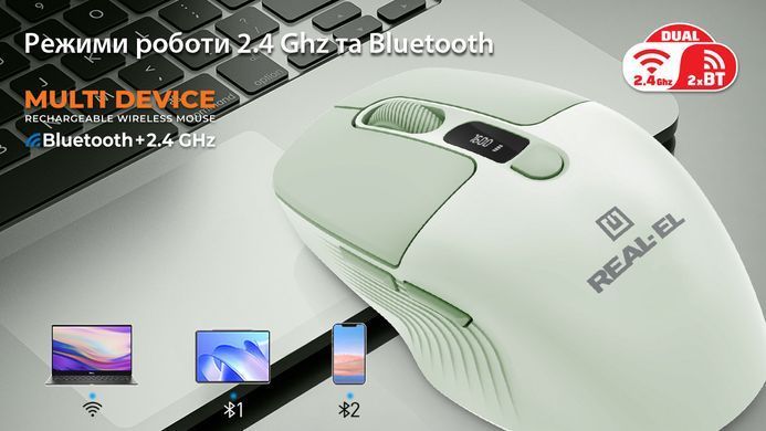 Миша бездротова REAL-EL RM-481W (EL123200060) [614557]