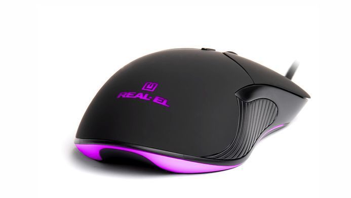 Миша REAL-EL RM-295 Black (EL123200031) [606483]