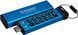 Флеш-накопичувач USB3.2 128GB Kingston IronKey Keypad 200 Type-C Blue (IKKP200C/128GB) [614253], фото 4
