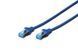 Патч-корд CAT 5e SF-UTP, Cu, PVC AWG 26/7, довжина 5 м, колір синій DIGITUS by ASSMANN (DK-1531-050/B) [501763], фото 1