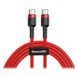 Кабель Baseus Cafule USB Cable Type-C-Type-C 3A 2m Red (CATKLF-H09) [805495], фото 1