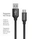 Кабель ColorWay USB - micro USB (M/M), 2.4 А, 2 м, Black (CW-CBUM009-BK) [603692], фото 3