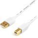 Кабель Atcom USB - USB Type-B V 2.0 (M/M), 1.8 м, ферит, білий пакет (3795) [603548], фото 2