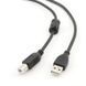 Кабель Cablexpert USB - USB Type-B V 2.0 (M/M), 3.0 м, Феритовий фільтр, чорний (CCF-USB2-AMBM-10) [615084], фото 1