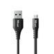 Кабель заряджання/синхронізації Trust Ndura, USB-A > microUSB, 1м, силіконовий, чорний (23567_TRUST) [110159], фото 1
