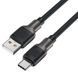 Кабель ACEFAST C10-04 USB to Type-C 3A, 1.2m, silicone, zinc connectors, Black (6974316283126) [802240], фото 1