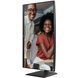 Монітор TFT 27" AOC, 4K UHD, IPS, 2xHDMI, DP, USB-C, RJ-45, USB hub, HAS, Pivot, кол., чорний (U27E4CV) [405351], фото 11