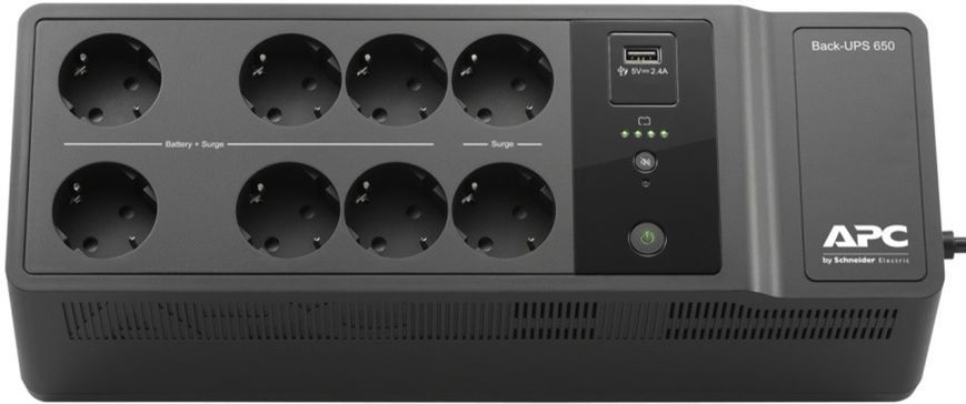 ДБЖ APC Back UPS RS 650VA, 230V, 1 USB charging port (BE650G2-RS) [400885]