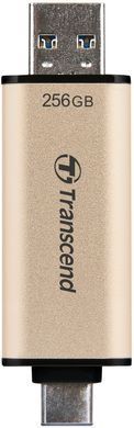 Накопичувач Transcend 256GB USB 3.2 Type-A + Type-C JetFlash 930 R420/W400MB/s Чорний (TS256GJF930C) [109024]