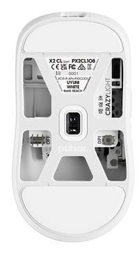 Миша бездротова PULSAR X2 CrazyLight, білий (PX2CL108) [504196]