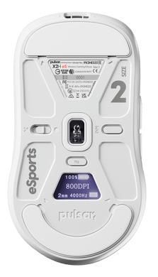 Миша бездротова PULSAR X2H eS 4K біла (PX2HES22) [503394]