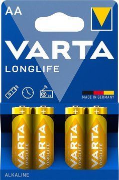 Батарейка Varta Longlife лужна AA блістер, 4 шт (04106101414) [113347]