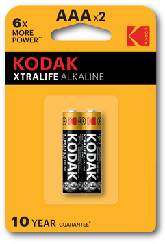 Батарейка Kodak XtraLife LR03 1x2 шт. блістер (30413399) [204460]