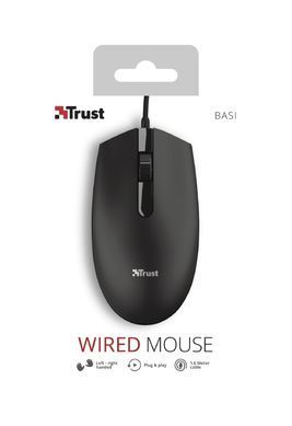 Миша Trust Basi, USB-A, чорний (24271_TRUST) [103976]